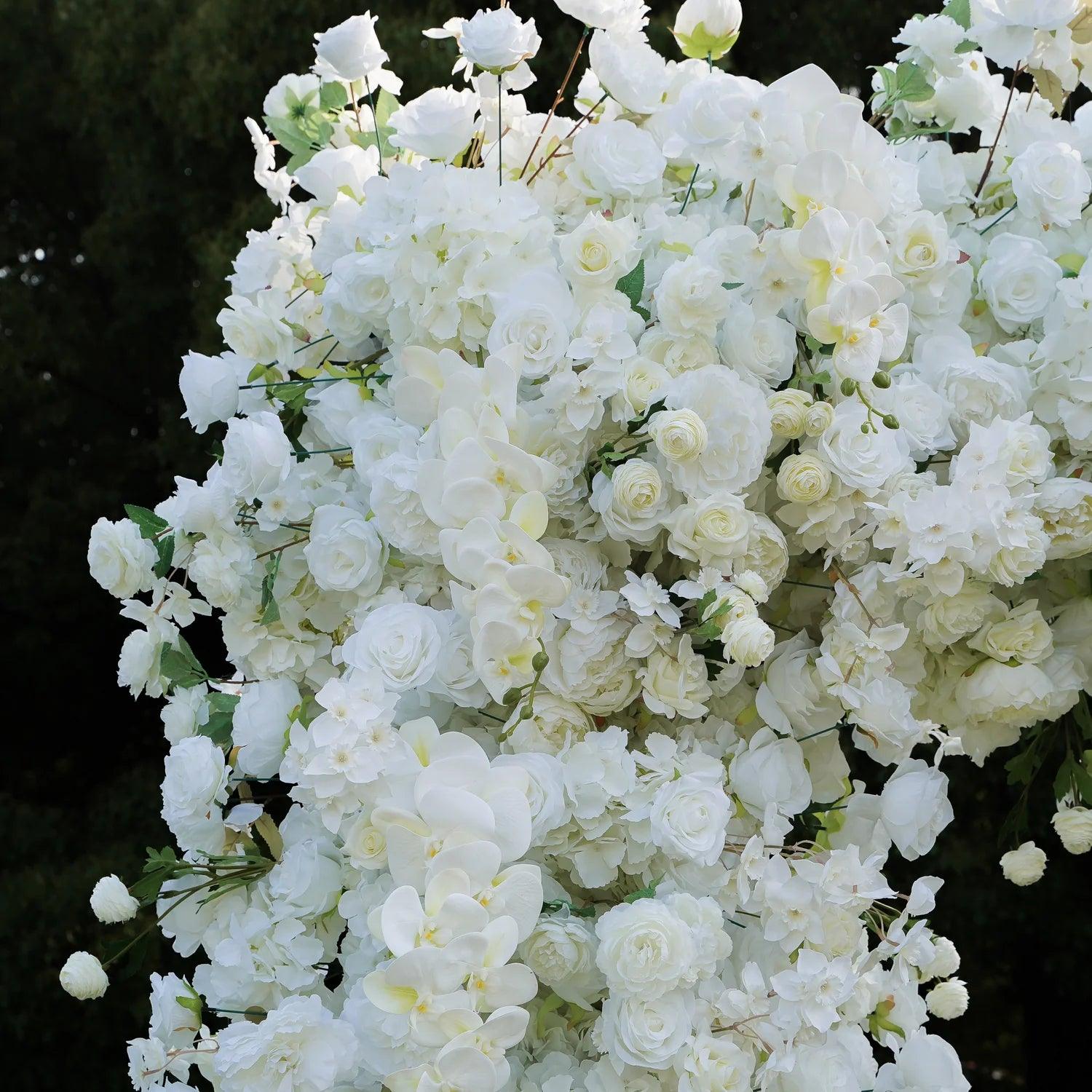 White Rose Flower Square Arch Wedding Party Background Decoration