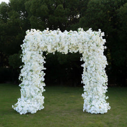White Rose Flower Square Arch Wedding Party Background Decoration