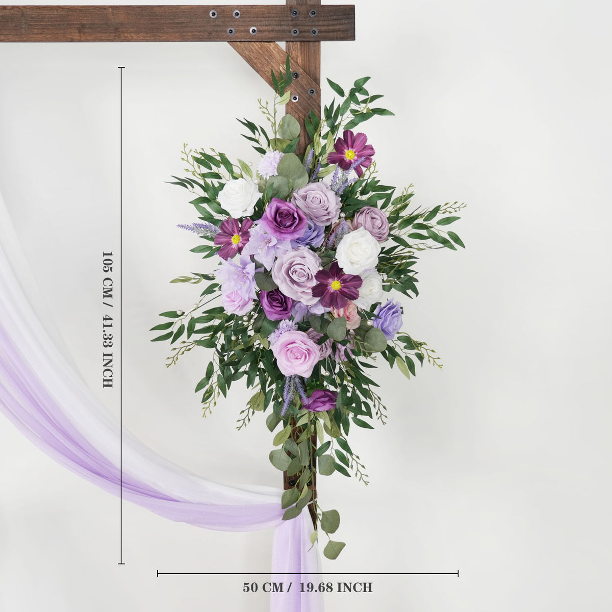 Purple Green Hanging Artificial Flower 8 picture