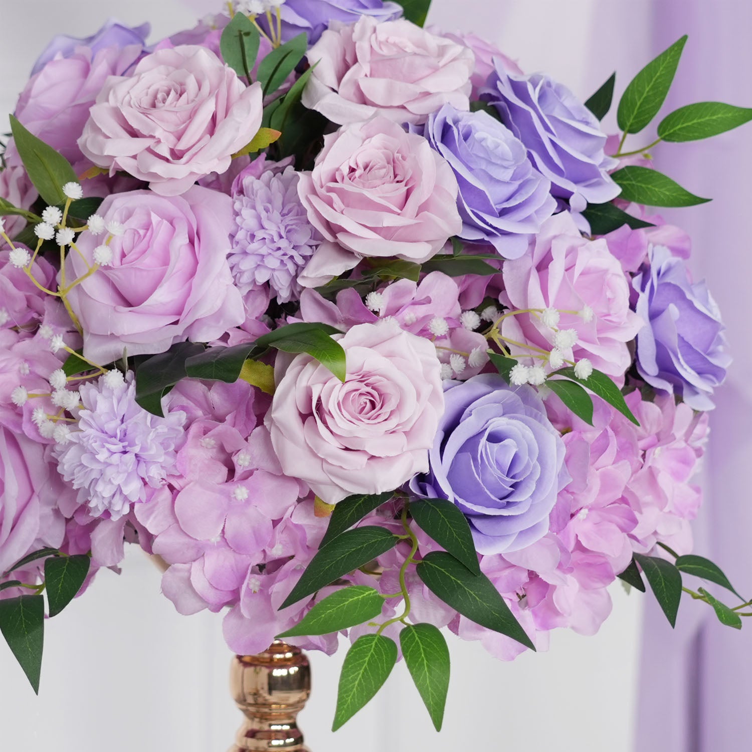 Purple Rose Backdrop Flower Row Wedding Decor picture 10