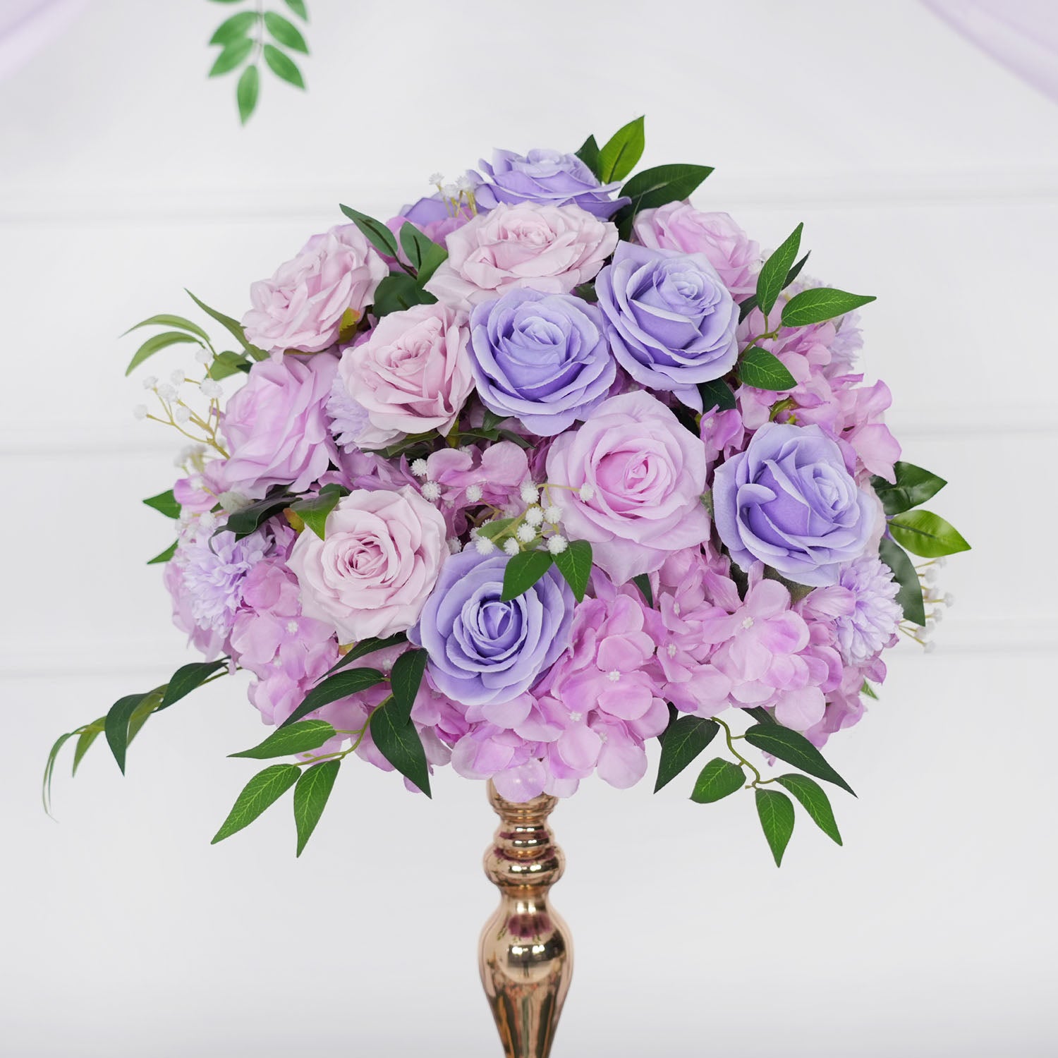 Purple Rose Backdrop Flower Row Wedding Decor picture 8