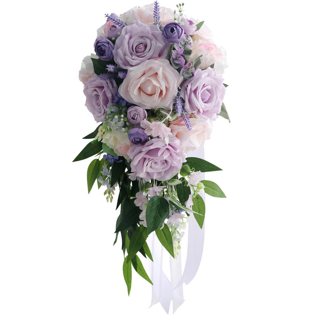 Purple Rose Wedding Bridal Bouquets Figure 10