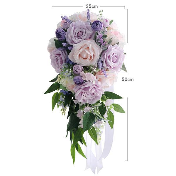 Purple Rose Wedding Bridal Bouquets Figure 11