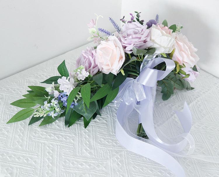 Purple Rose Wedding Bridal Bouquets Figure 9