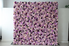 3D Artificial Flowers Purple Rose Flower Wall | Uflower