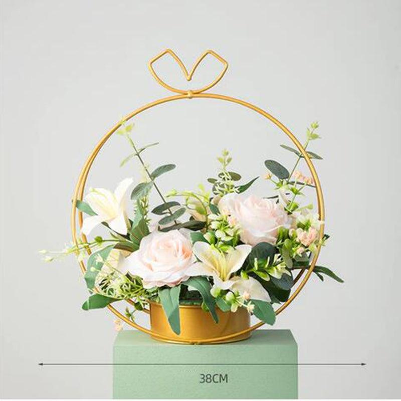 Light Luxury Table Flowers Living Room Front Desk Arrangement Decorative Flower Arrangement