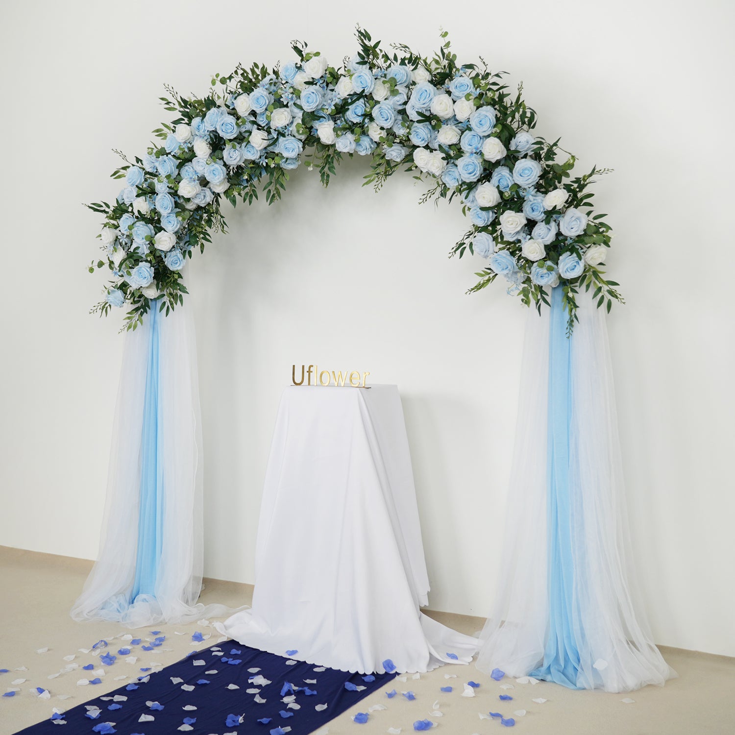 Rose Backdrop Arch Flower Row Wedding Decor Figure 2
