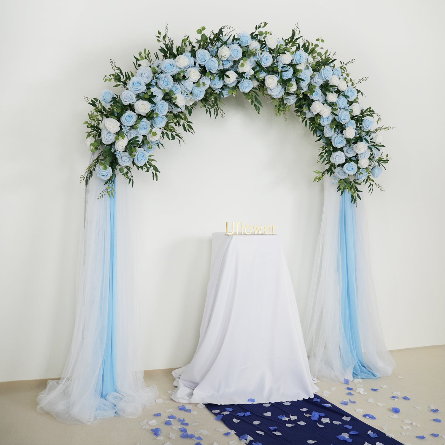 Rose Backdrop Arch Flower Row Wedding Decor Figure 3