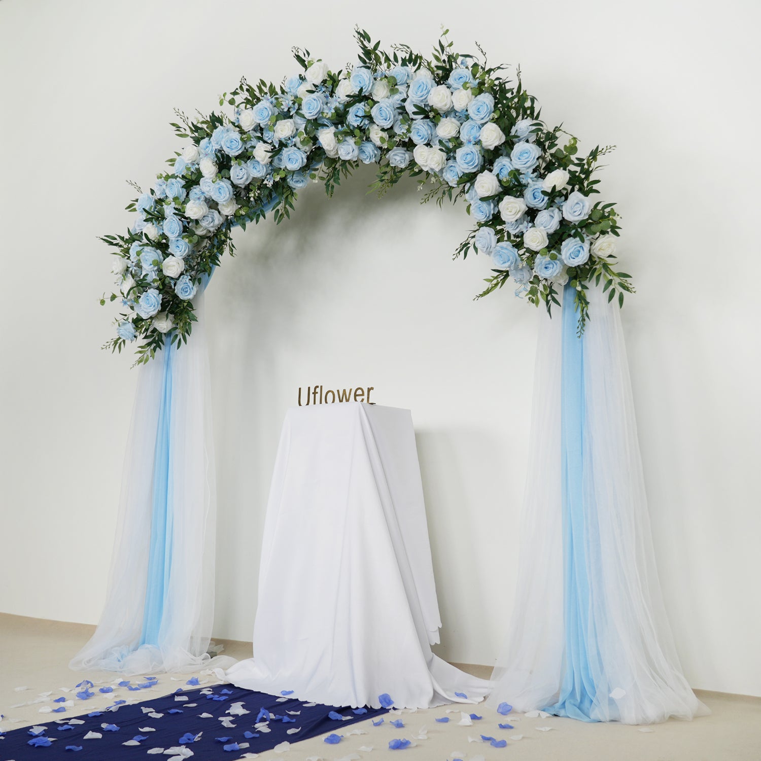 Rose Backdrop Arch Flower Row Wedding Decor Figure 4