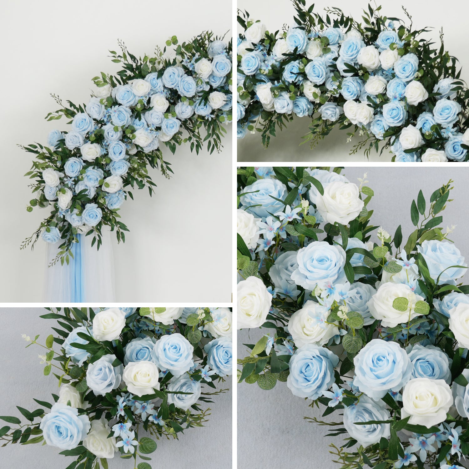 Rose Backdrop Arch Flower Row Wedding Decor Figure 9