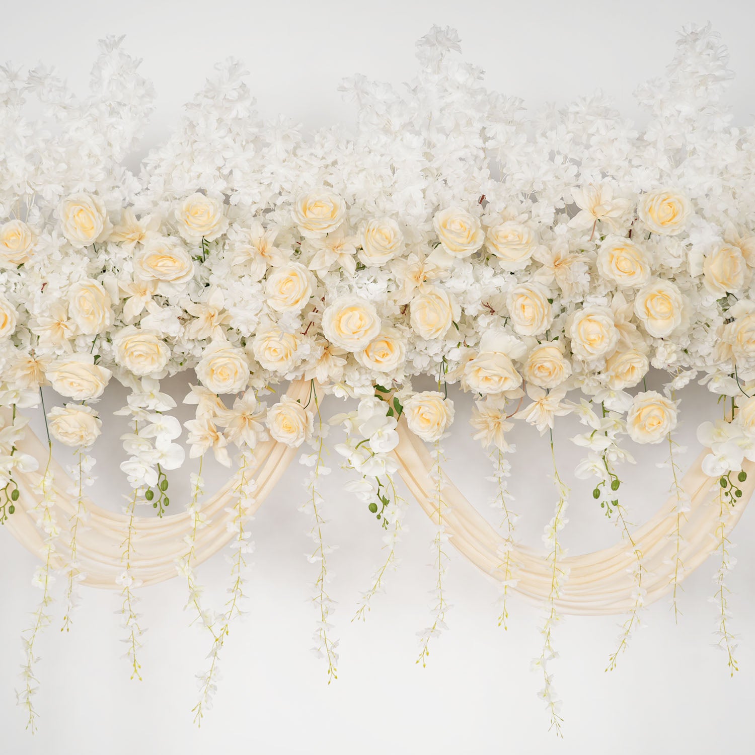 Rose Backdrop Flower Arrangement  8 picture