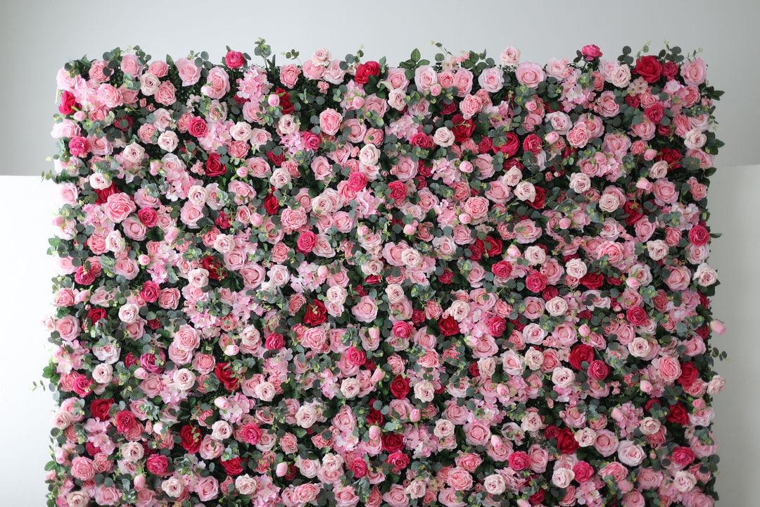 Simulated Pink Mix Rose Wall Party Wedding Background