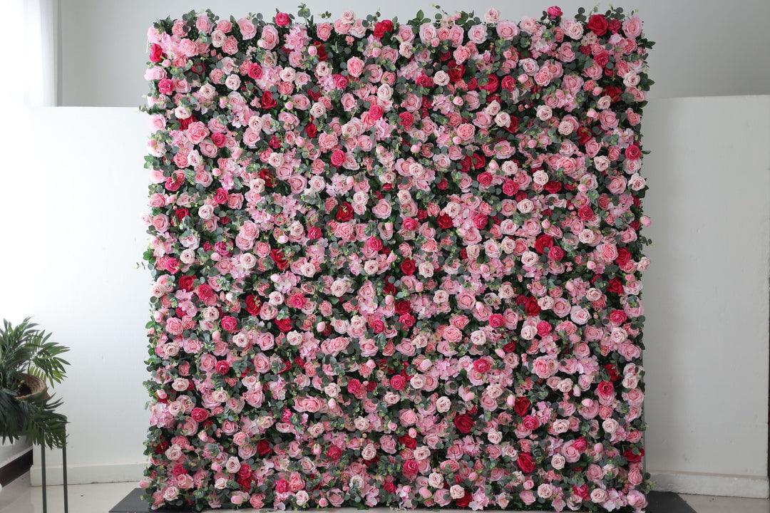 Simulated Pink Mix Rose Wall Party Wedding Background