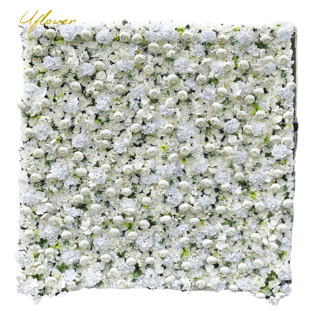 Wedding White Rose 5D Artificial Flower Wall