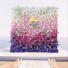 5D Luxury Multicolor Gradient Rose Flower Wall