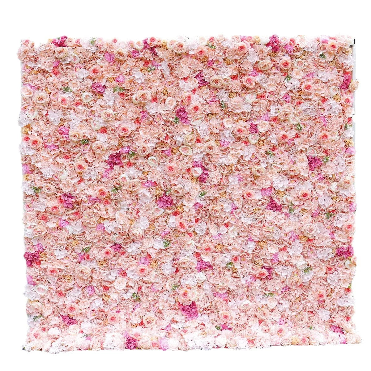 Wedding Pink Rose 5D Artificial Flower Wall