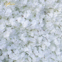 Wedding White Cherry Blossom 5D Artificial Flower Wall