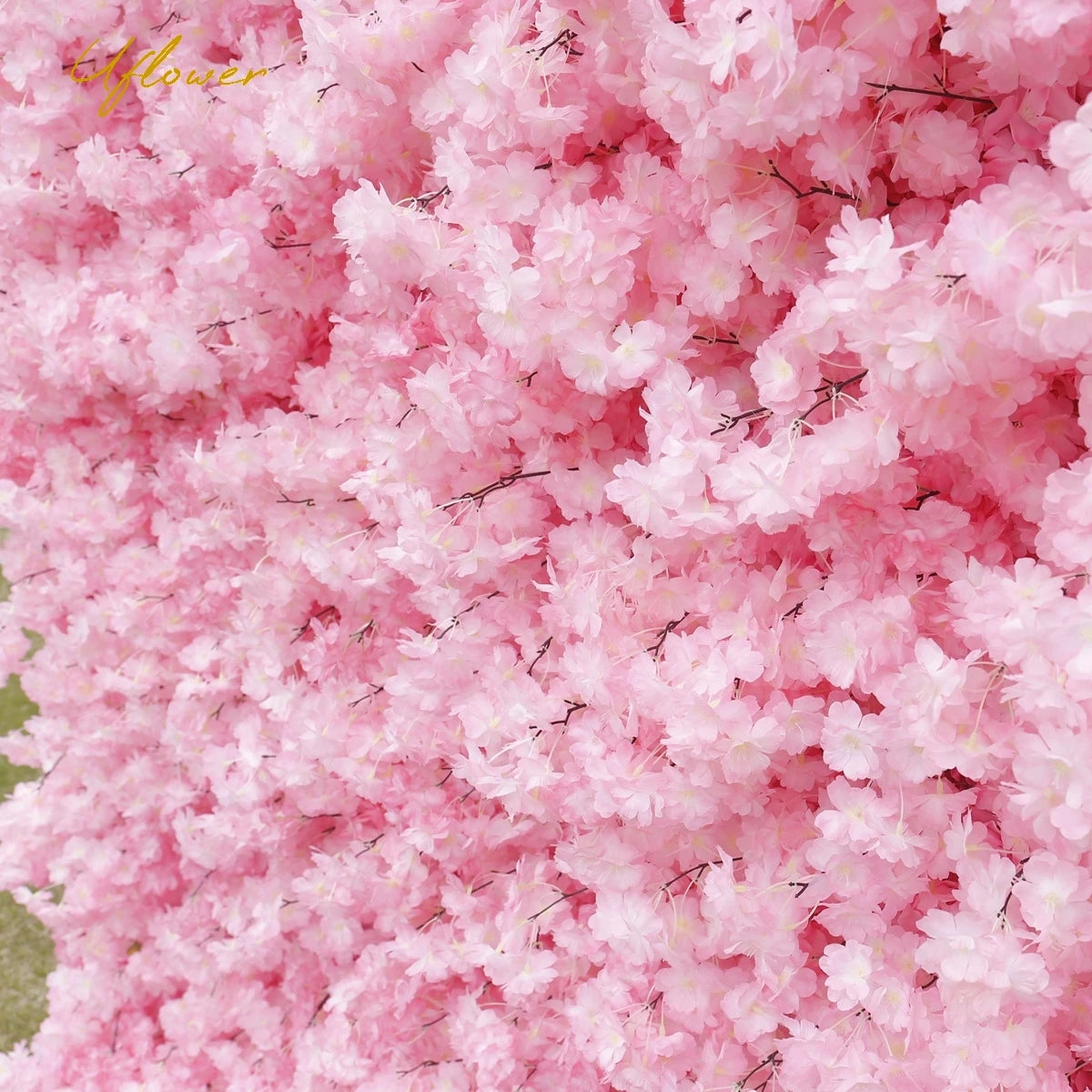 Wedding Pink Cherry Blossom 5D Artificial Flower Wall