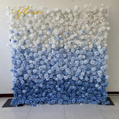 Wedding Blue Rose 5D Artificial Flower Wall Flower