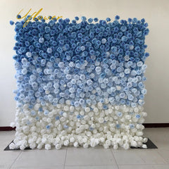 Wedding Blue Rose 5D Artificial Flower Wall Flower