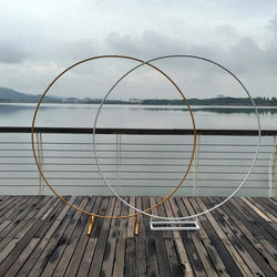 Iron Art Enlarged Base Circular Arch Wedding Outdoor Background Props
