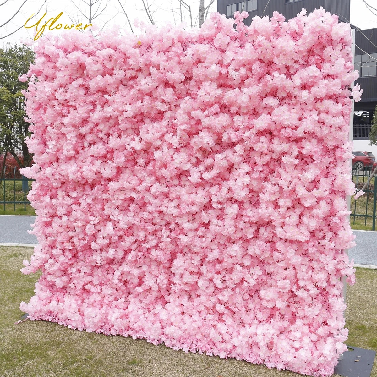 Wedding Pink Cherry Blossom 5D Artificial Flower Wall