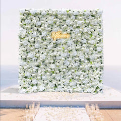 Wedding White Rose 5D Artificial Flower Wall