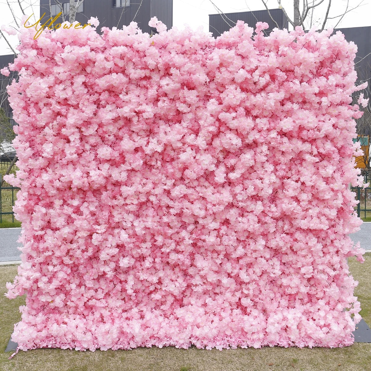 Wedding Pink Cherry Blossom 5D Artificial Flower Wall