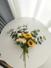 Sunflower silk flower simulation flower dining table floral decoration ornaments