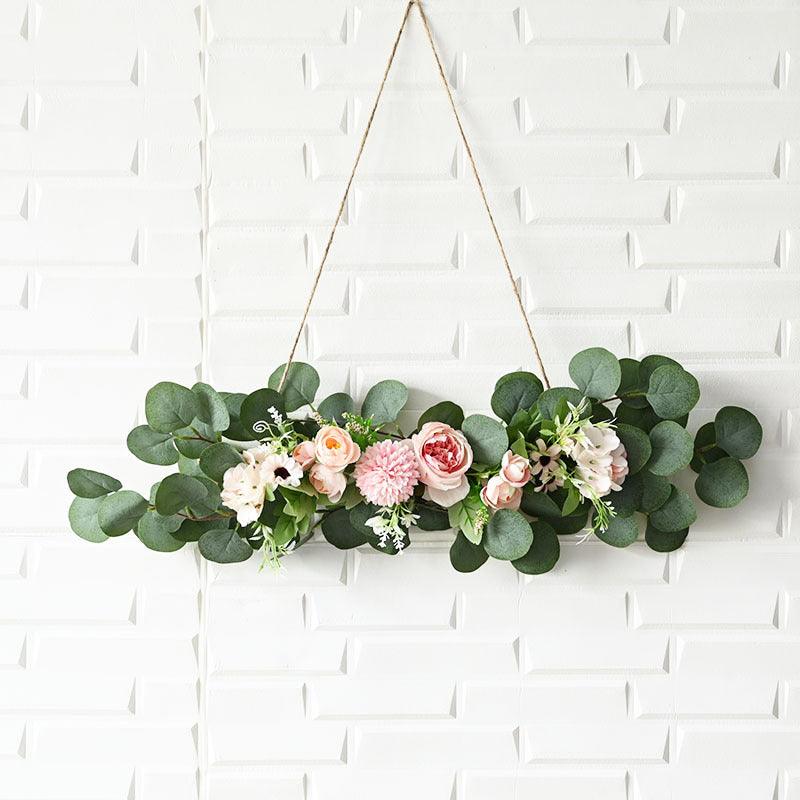 Eucalyptus leaf floral wall decoration hanging wall flower