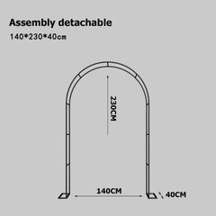 Rust proof iron arch outdoor wedding decoration