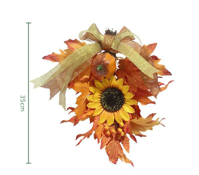 Simulated Maple Leaf Wall Hanger Halloween Interior Decoration Wall Hanger