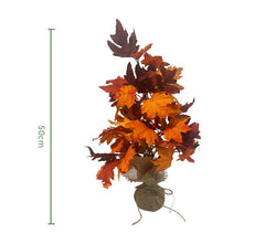 Simulated Maple Leaf Stake Halloween Interior Decoration