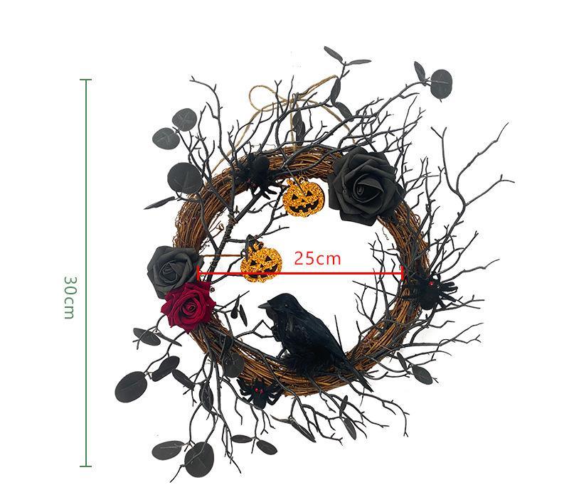 Simulated Money Leaf Flower Ring Halloween Interior Decoration