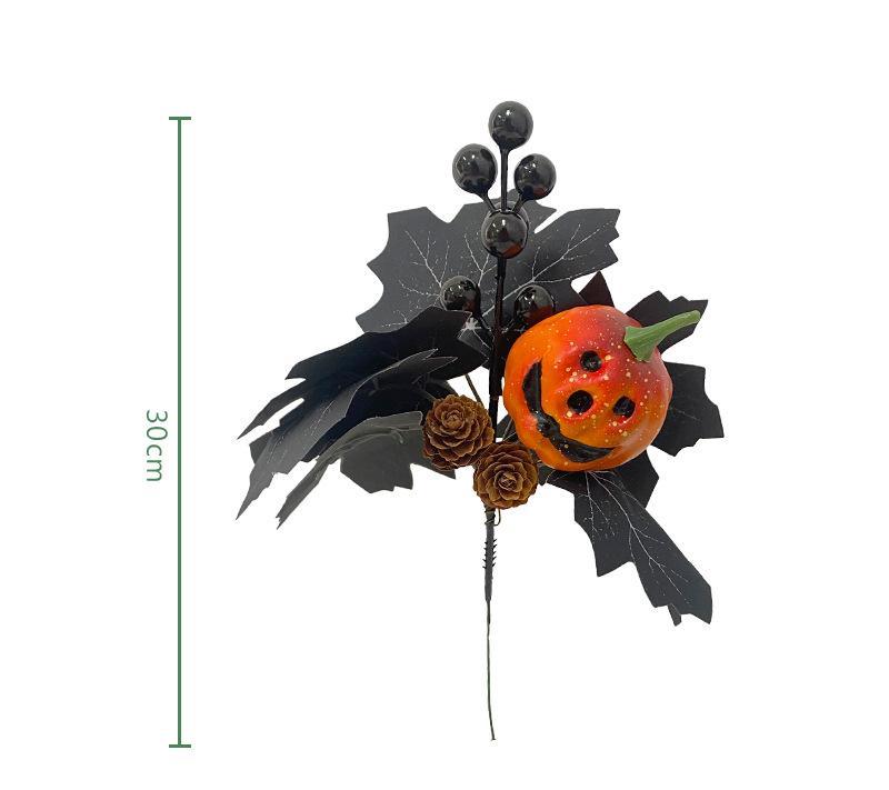 Halloween simulation pumpkin maple leaf atmosphere decoration