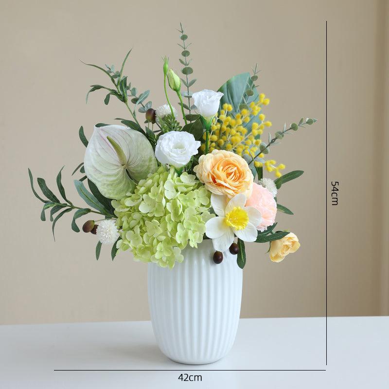 Simulation flower bouquet arrangement living room table decoration flower set floral arrangement