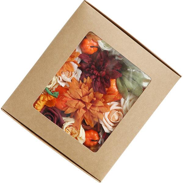 Faux Flowers Boxed Flowers Halloween Gift Flower Box Flower Heads With Rods Diy Home Decor