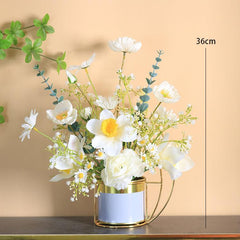 High-grade light luxury fake flowers simulation bouquet living room table flower arrangement