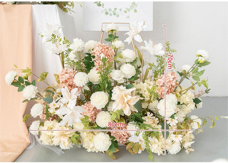 Simulated pollen white peony flower art wedding mall decoration