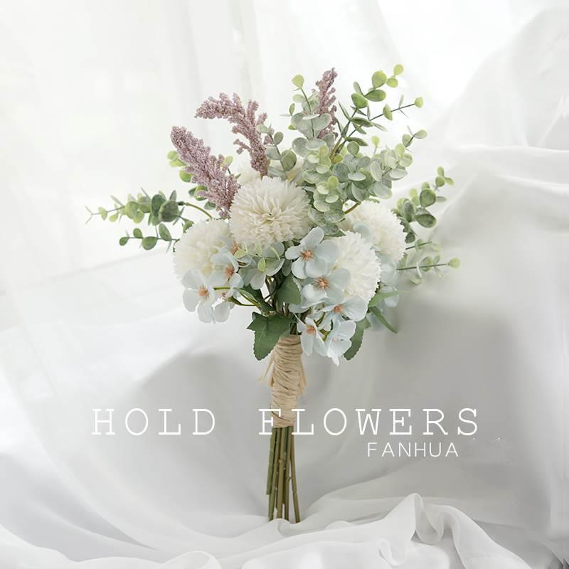 Golden fragrance bouquet Mori hand bouquet simulation table flower