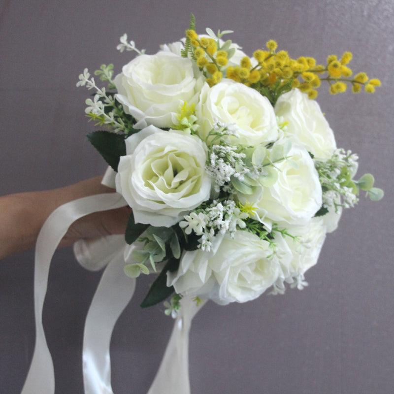 Wedding photo hand bouquet senior photo props wedding collocation simulation everlasting bouquet