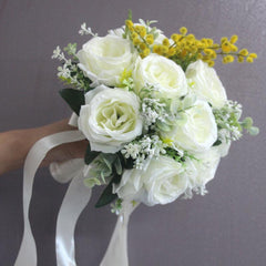 Wedding photo hand bouquet senior photo props wedding collocation simulation everlasting bouquet