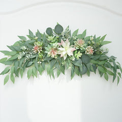 Simulated succulent door lintel flower decoration