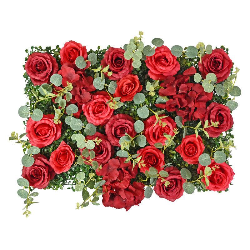 Simulated Eucalyptus Rose 3D Background Flower Wall Wedding Decoration