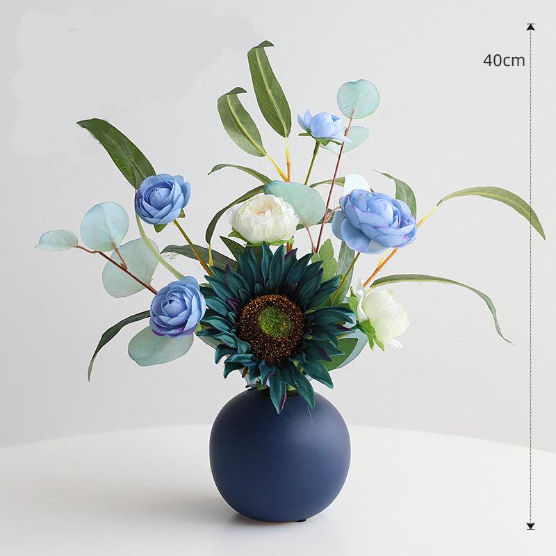 Scandinavian light luxury high-grade fake flowers simulation flowers living room furnishings