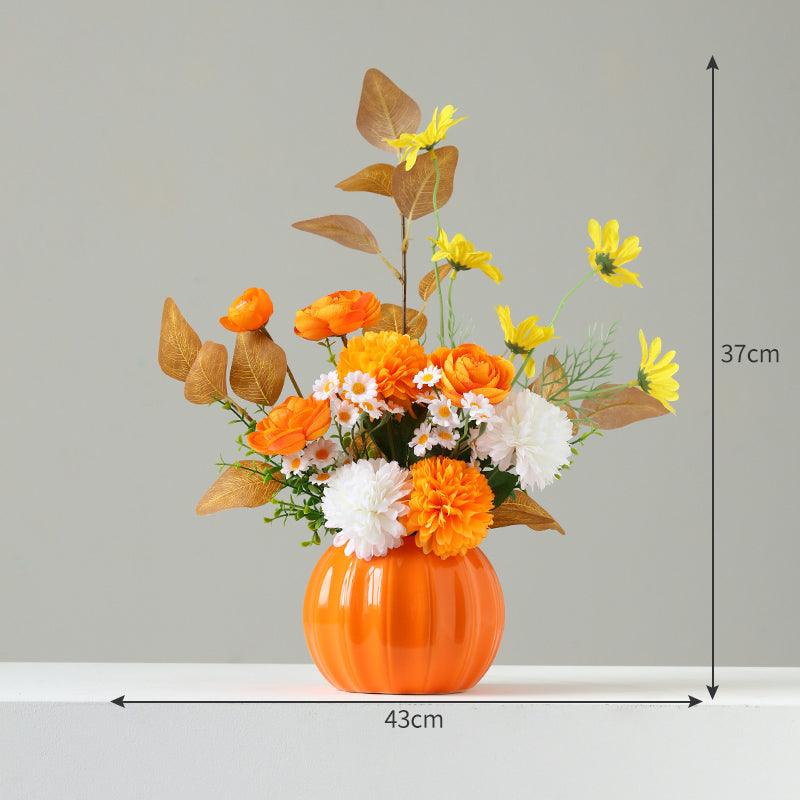 Simulation flowers light luxury high-grade dried flower bouquet living room flower arrangement