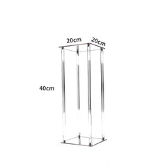 Acrylic flower rack transparent square wedding props