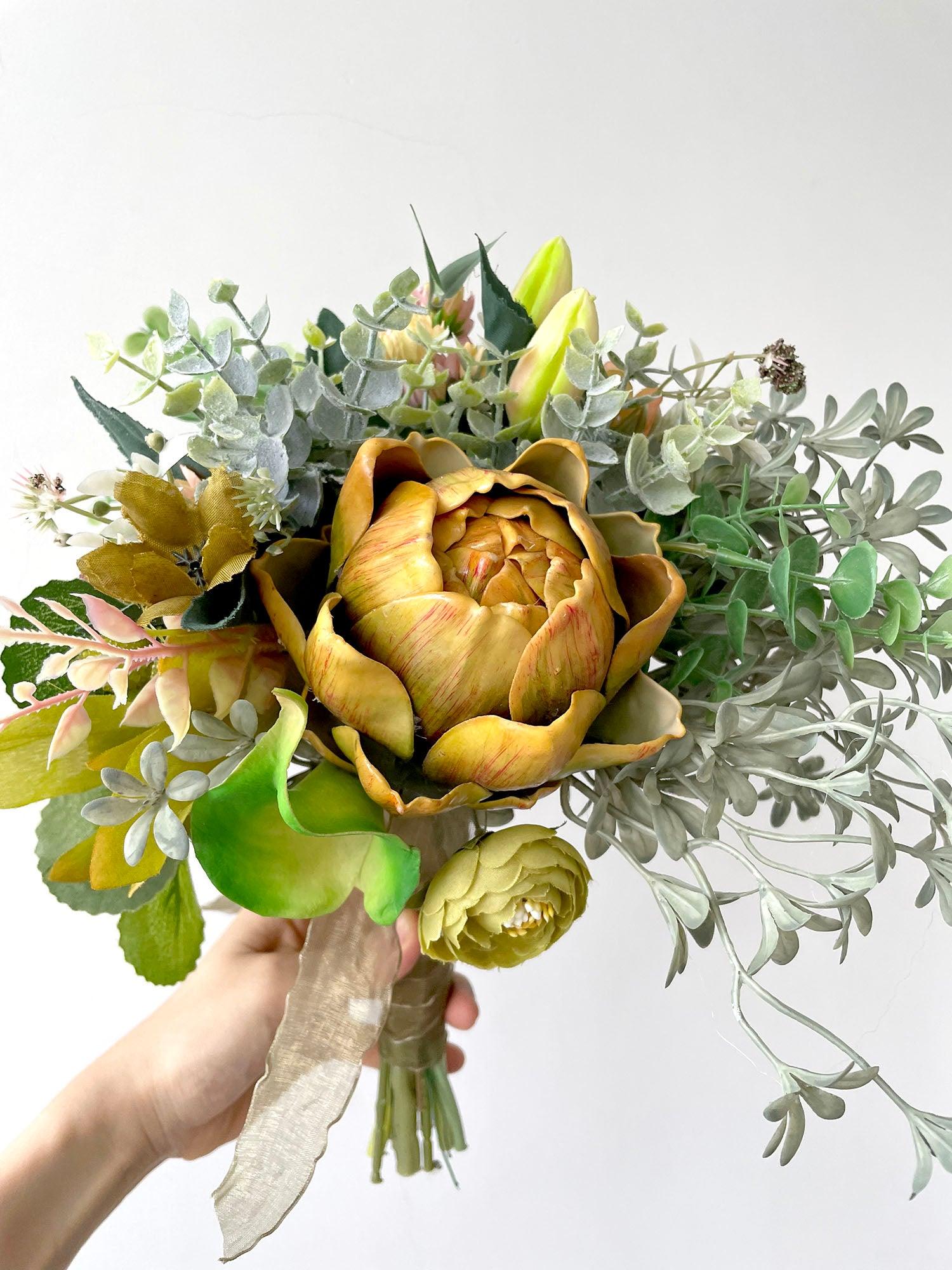 Bridal hand bouquet wedding wedding simulation flower bouquet photo