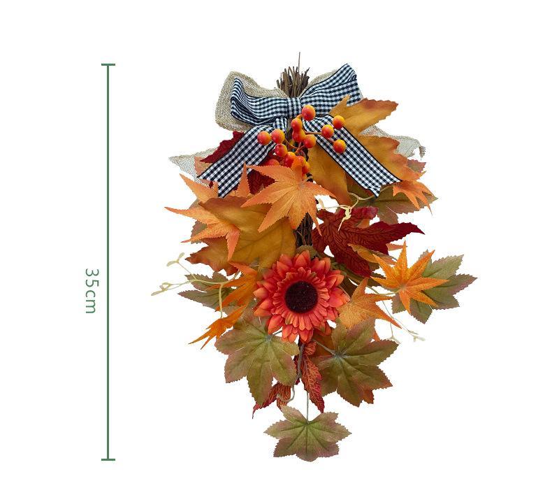 Simulated Maple Leaf Wall Hanger Halloween Interior Decoration Wall Hanger