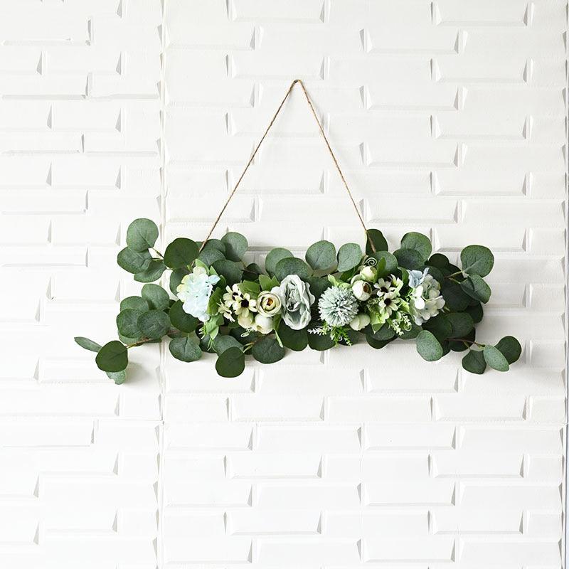 Eucalyptus leaf floral wall decoration hanging wall flower